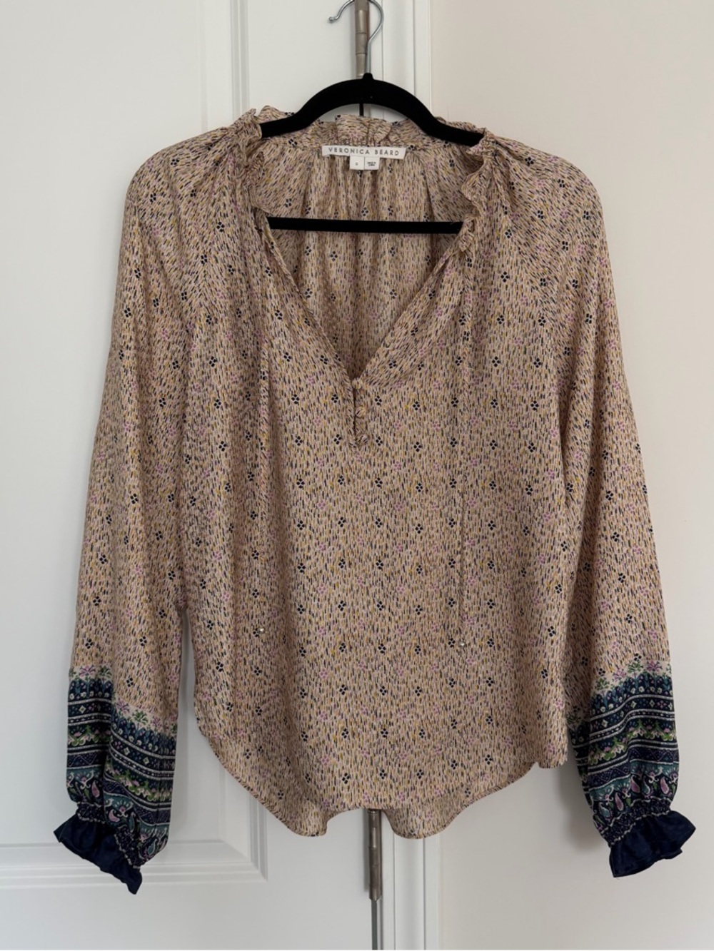 Veronica Beard Antonette Top in Multi - Picture 3 of 7